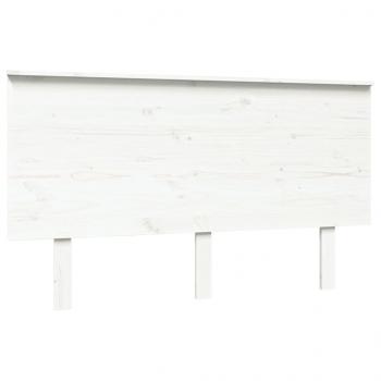 Kopfteil Weiß 139x6x82,5 cm Massivholz Kiefer