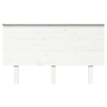 Kopfteil Weiß 139x6x82,5 cm Massivholz Kiefer
