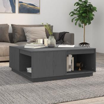 ARDEBO.de - Couchtisch Grau 100x101x40,5 cm Massivholz Kiefer