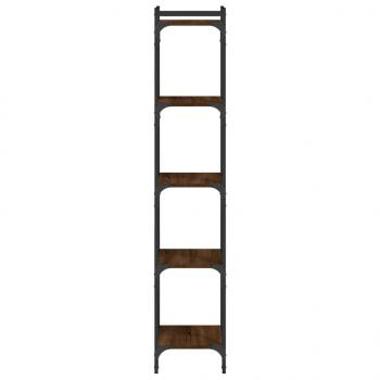 Bücherregal 5 Böden Braun Eiche-Optik 40x30x154cm Holzwerkstoff