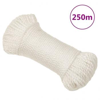 ARDEBO.de - Arbeitsseil Weiß 6 mm 250 m Polypropylen