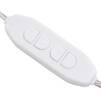 Spiegel mit LED-Leuchten 60x30 cm Glas Oval