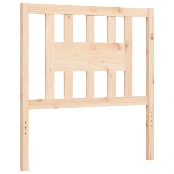 Massivholzbett mit Kopfteil