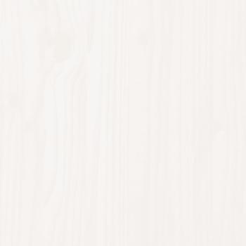 Massivholzbett mit Kopfteil Weiß