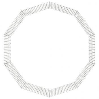 Freilaufgehege 10-teilig 54x80 cm Verzinktes Eisen