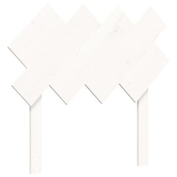 ARDEBO.de - Seniorenbett mit Kopfteil Weiß Massivholz