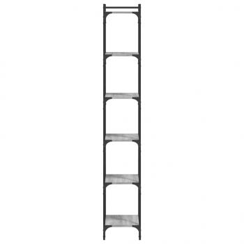 Bücherregal 6 Böden Grau Sonoma 40x30x188 cm Holzwerkstoff