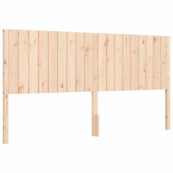 Massivholzbett mit Kopfteil