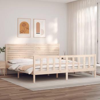 ARDEBO.de - Massivholzbett mit Kopfteil