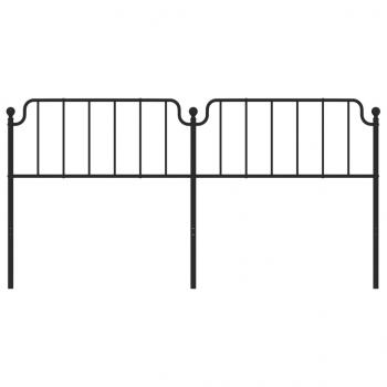 Kopfteil Metall Schwarz 200 cm