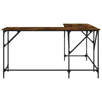 Schreibtisch Räuchereiche 149x149x75 cm Holzwerkstoff