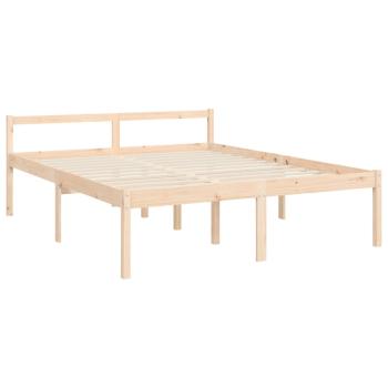 Seniorenbett mit Kopfteil 160x200 cm Massivholz