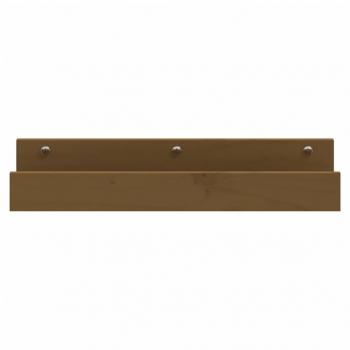 Wandregale 2 Stk. Honigbraun 50x12x9 cm Massivholz Kiefer