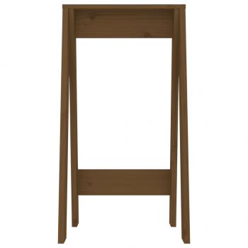 Hocker 2 Stk. Honigbraun 40x40x75 cm Massivholz Kiefer