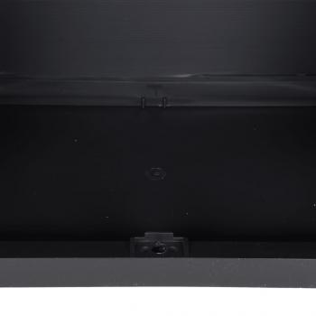 Gartenschrank Grau und Schwarz 65x37x165 cm PP