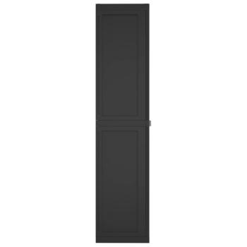 ARDEBO.de - Gartenschrank Schwarz 97x37x165 cm PP