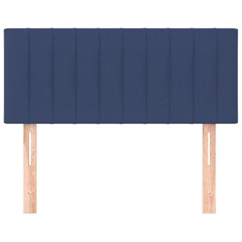 Kopfteil Blau 90x5x78/88 cm Stoff