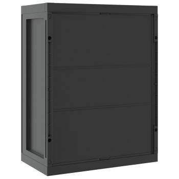 Gartenschrank Schwarz 65x37x85 cm PP