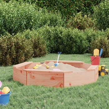 ARDEBO.de - Sandkasten mit Sitzen Achteck Massivholz Douglasie