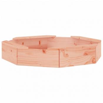 Sandkasten mit Sitzen Achteck Massivholz Douglasie