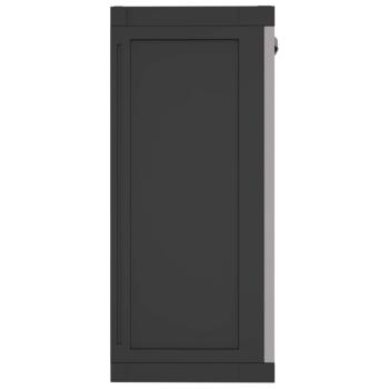 Gartenschrank Grau und Schwarz 97x37x85 cm PP