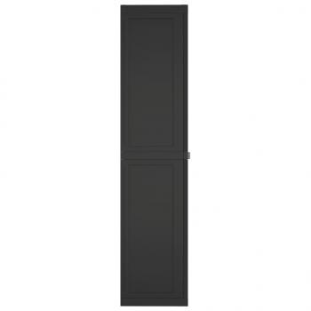 Gartenschrank Schwarz 65x37x165 cm PP