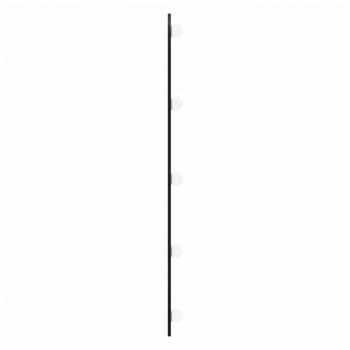 Wandspiegel mit LED-Leuchten 40x90 cm Glas Oval