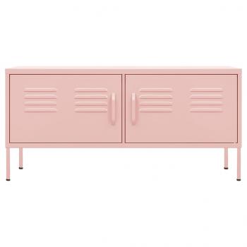 TV-Schrank Rosa 105x35x50 cm Stahl    