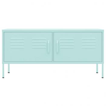 TV-Schrank Minzgrün 105x35x50 cm Stahl    