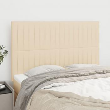 ARDEBO.de - Kopfteile 4 Stk. Creme 72x5x78/88 cm Stoff