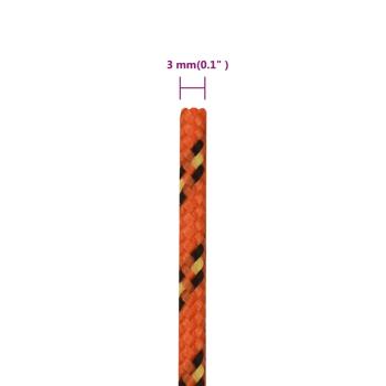 Bootsseil Orange 3 mm 250 m Polypropylen
