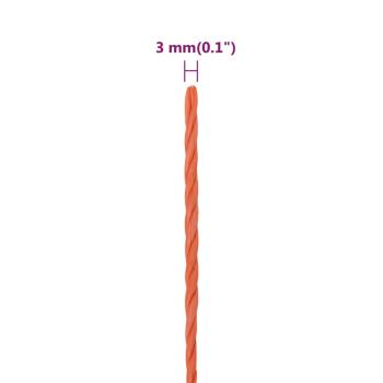 Arbeitsseil Orange 3 mm 100 m Polypropylen