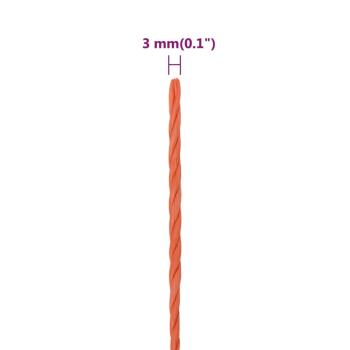Arbeitsseil Orange 3 mm 100 m Polypropylen