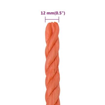 Arbeitsseil Orange 12 mm 50 m Polypropylen