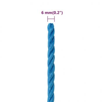 Arbeitsseil Blau 6 mm 100 m Polypropylen