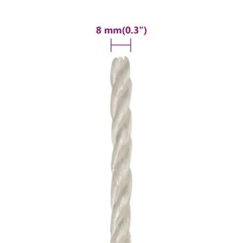 Arbeitsseil Weiß 8 mm 100 m Polypropylen