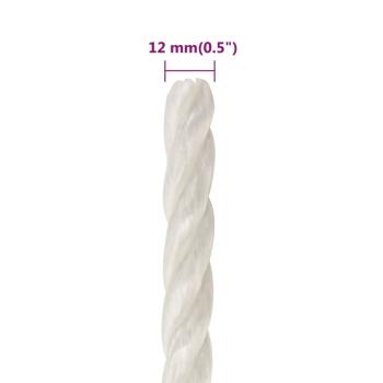 Arbeitsseil Weiß 12 mm 500 m Polypropylen