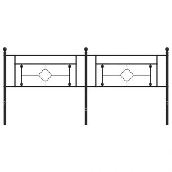 Kopfteil Metall Schwarz 193 cm