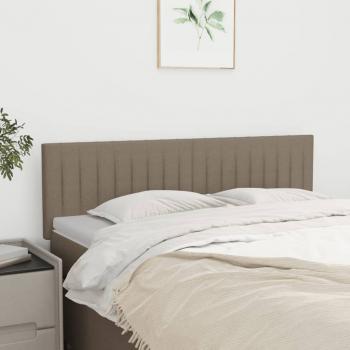 ARDEBO.de - Kopfteile 2 Stk. Taupe 72x5x78/88 cm Stoff