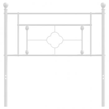 ARDEBO.de - Kopfteil Metall Weiß 90 cm