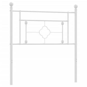 Kopfteil Metall Weiß 90 cm
