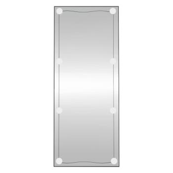 Wandspiegel mit LED-Leuchten 40x100 cm Glas Rechteckig