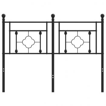 Kopfteil Metall Schwarz 120 cm