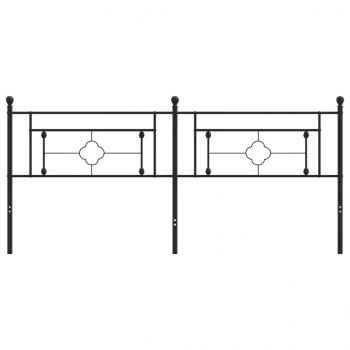 Kopfteil Metall Schwarz 200 cm