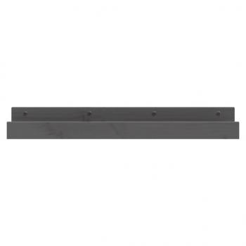 Wandregale 2 Stk. Grau 80x12x9 cm Massivholz Kiefer