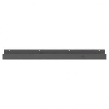 Wandregale 2 Stk. Grau 110x12x9 cm Massivholz Kiefer
