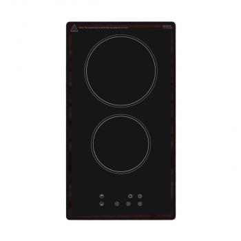 ARDEBO.de Exquisit EKC301-020 Autarkes Duo-Kochfeld, Glaskeramik, 28,8 cm breit, Touch-Control, rahmenlos, schwarz