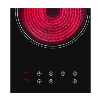 Exquisit EKC301-020 Autarkes Duo-Kochfeld, Glaskeramik, 28,8 cm breit, Touch-Control, rahmenlos, schwarz