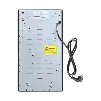 Exquisit EKC301-020 Autarkes Duo-Kochfeld, Glaskeramik, 28,8 cm breit, Touch-Control, rahmenlos, schwarz