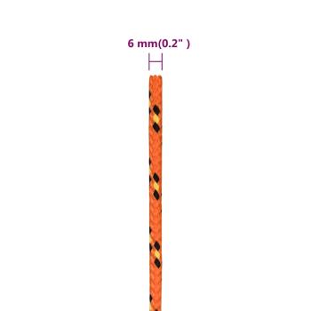 Bootsseil Orange 6 mm 500 m Polypropylen